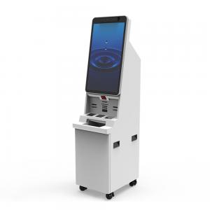 China Hospital 32 Inch Face Recognition Ticket Printing Self Service Kiosk Thermal Printer supplier