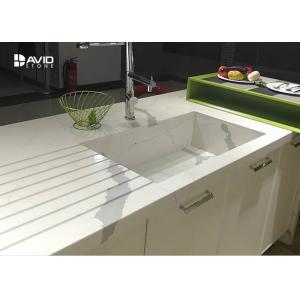 China Calacatta Pattern White Quartz Countertops That Look Like Marble For Kitchen wholesale