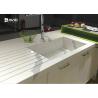 China Calacatta Pattern White Quartz Countertops That Look Like Marble For Kitchen wholesale