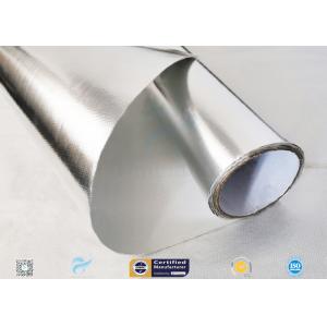 Moisture Resistant Aluminium Foil Silver Coated Fabric 300℃ Industry Using