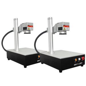 China Máquina de marcado con láser de PCB de precisión de 0.003 mm Máquina de marcado con láser de fibra de escritorio wholesale