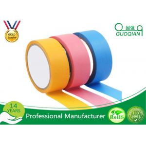 Rubber Adhesive Colored Masking Tape Low Tack Painters Tape For Spray Paint