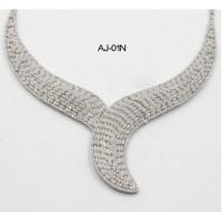 China Y 925 Sterling Silver Name Necklaces Choker 21K Gold Custom on sale