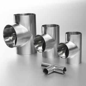 China Inox 304 Ss Pipe Fittings , Food Grade  Stainless Steel Equal Tee supplier