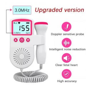 China Pregnant Woman Ultrasound Baby Heart Detector Doppler Fetal Monitor supplier