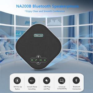Na200b Bluetooth USB Conference Speakerphone 81dB-90dB For 8-10 People