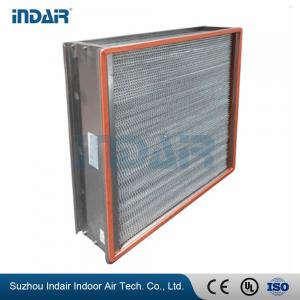 China H13 Heat-Resistant Clean Room HEPA Filters , HEPA Air Filter 450Pa Final Pressure Drop wholesale