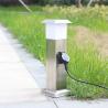 Stainless Steel Outdoor Garden Electrical Power Sockets Outlet LED Post Light