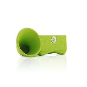 China Eco Friendly Silicone Iphone Speaker , Portable Silicone Horn Speaker supplier