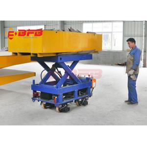 China 2019 Cheap Electric Outdoor Material Handling Lifting Equipment , Yellow Heavy Load Rail Transfer Car supplier