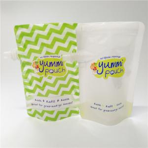 China Customised Printing Spout Pouch Packaging Child Safe Lid Reusable Baby Food Pouch supplier