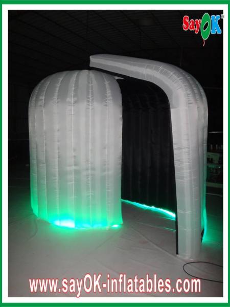 Advertising Booth Displays Durable Rounded Inflatable Blow Up Photobooth 3 X 2.3