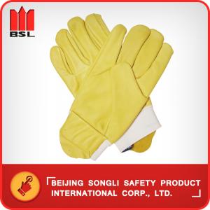 SLG-CA2016C  Cow grain leather working safety gloves