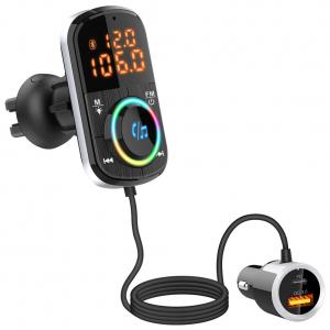 China Car Air Vent Mount Bluetooth FM Transmitter PD QC USB Charger supplier