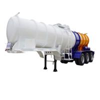 China 3 Axle 19CBM Chemical Tanker Trailers Supplier For Transport Sulfuric Acid on sale