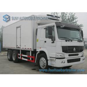 China 30 T Refrigerated Box Truck CNHTC Sinotruk HOWO 6x4 Heavy 336 HP supplier