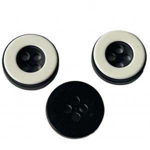 China ODM/OEM 2 Layers Shirt Buttons With White Rim Apply For Men'S Shirt supplier