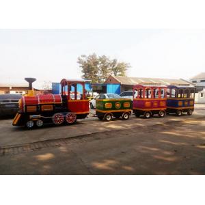 Pollution Free Trackless Train Amusement Ride With Smoke Steam Spray Device