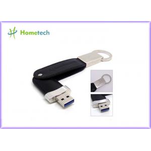 Key Chain Leather USB Flash Disk / Flash Memory Stick Pen Thumb Drive