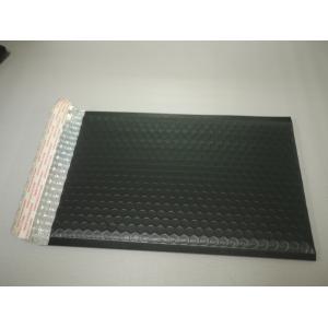 China Heat Seal Matte Black Bubble Mailers 0 / 6 By 10 , Bubble Lined Courier Bags For Apparel supplier