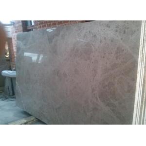 China Solid Marble Stone Countertops Slab Brown Color Polished Finish Surface supplier
