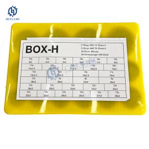 China O-Ring box H NBR 385 pcs 30 dimensions O RING SEALS YELLOW BOX KIT in FKM NBR RUBBER supplier