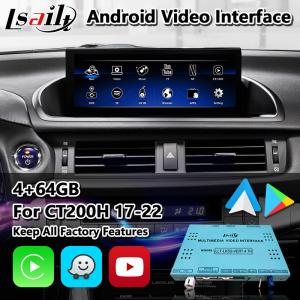 China Lsailt Android Navigation Video Interface for Lexus CT 200h FSport 2017-2022 supplier