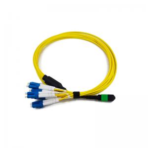 Low Insertion Loss Plenum MTP MPO Fiber Patch Cable PVC 3.0mm MPO Cable