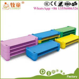 Guangzhou China Supplies Children Cloth Daycare Stackable Beds Cotsfor Nursery School