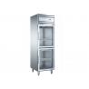 China Imported Aspera Compressor Six Glass Door Commercial Kitchen Refrigerator with Four Mobile Castors wholesale