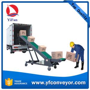 China Mobile loading unloading belt conveyors (manual adjust height) supplier