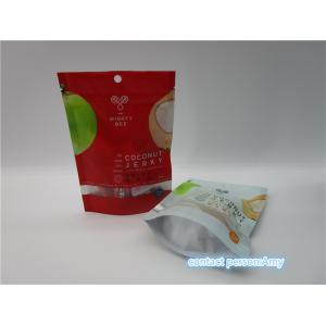 China PET + AL + PE coconut jerky Snack Bag Packaging matte finish / glossy finish supplier