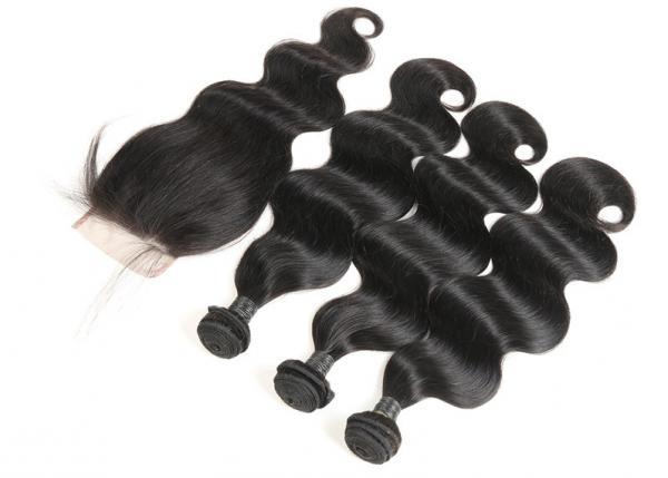 Peruvian Human Hair Weave Bundles Full Of Resilience No Chemical Process