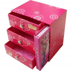 China Multi Layer Stationery Packaging Boxes Pull Out Gift Boxes With Sliding Buttons supplier