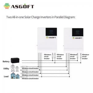 48Vdc 5000W On Off Grid Hybrid Inverter Stand Alone Solar Inverter Battery Energy Storage System