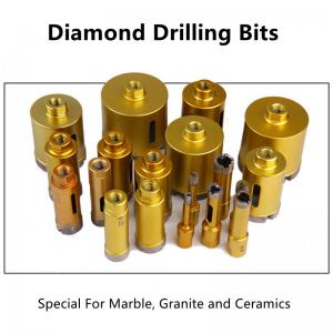 China Stone 100mm Diamond Core Drill Bit , 68mm Sintered Diamond Drill Bits supplier