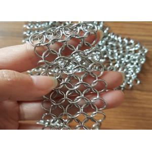 China 316 Stainless Steel Chainmail Ring Mesh Use Water Features , Shower Curtains supplier