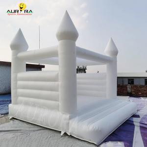 Commercial Rental Inflatable Jumping Castle White Wedding Bouncer House