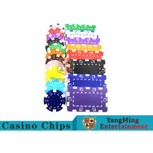 American Custom Made Casino Poker Chips With Dice 3.3mm Thickness