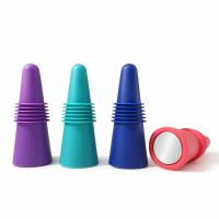 China Reusable Wine Bottle Silicone Stoppers Beverage Bottle Stoppers With Grip Top To Keep Fresh on sale