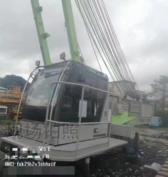 Second Hand 400 Ton Crawler Crane With 66m Maximum Lifting Height Low Energy Requirements