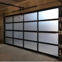 China Modern White Aluminum Sectional Door with Safety Double Glazing Glass Modern overhead sectional panel transparent glass on sale