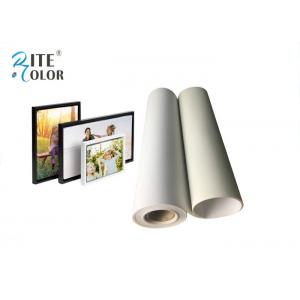 Stretched Polyester Canvas Rolls , Waterproof Matte Inkjet Digital Canvas Printing 260gsm