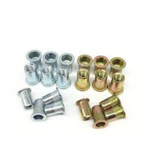 China Steel/SUS304 Carbon Steel White/Yellow Zinc Plated Galvanized Flat Head Blind Rivet Nuts supplier