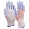 China 13 Gauge Polyester PU Palm Coated Gloves with Zebra Design wholesale