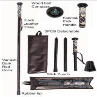 China Straight Handle Wood Walking Cane , Wooden Walking Sticks For Hiking on sale