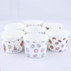 Small Disposable Food Packaging Box Oven Safe Grease Resistant Cake Baking Cups