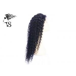 China Deep Wave Full Lace Wig For Black Women , 7A 100% Remy Hair Black Full Lace Wig supplier