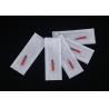 China Manual Semi Permanent Makeup Tools #12 Round Red Shade Blade / Gamma Ray Sterilized wholesale