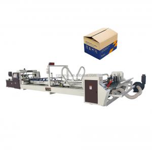 Corrugated Cardboard Box Forming Automatic Carton Folding Gluing Machine High Precision